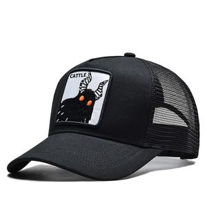 Casquette de camionneur à 5 panneaux en maille d'été de haute qualité, logo personnalisé, broderie stéréoscopique, casquette de sport - Product Image 2