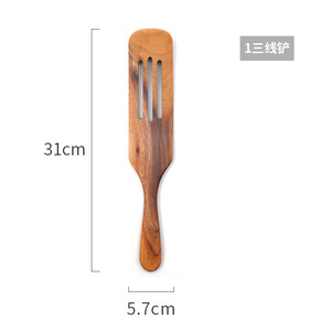 Wood Spatula Set 5 Pieces Natural Wooden Utensils For Cooking Kitchen Tools - Product Image 2