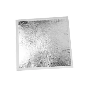 1000pcs per pack 14*14cm imitation silver leaf for sheets wallpaper, temple, furniture decoration silver foil paper