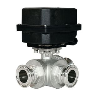 Válvula de Bola Eléctrica de Acero Inoxidable de 1/2 Pulgada DN32, Manual/Automática, de Instalación Rápida, de Tres Vías - Product Image 2