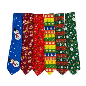 Aanpassen Kerststropdas Santa Claus Sneeuwpop Sneeuwvlok Kraag Bowtie Kerstcadeau Stropdas Student Huisdier Kleine Strik Kraag Strik