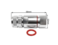 Connecteur coaxial RF mâle de type N en laiton LDF4-50A 1/2 pouce pour câble d'alimentation, fourni par le fabricant