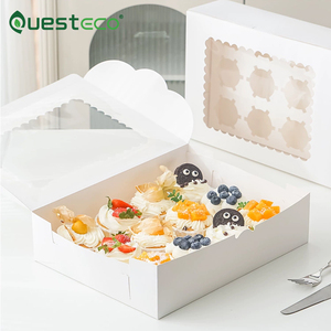 Giá rẻ nhất sinh thái thân thiện tùy chỉnh Bouquet 6 và 12 cupcakes Bánh hộp - Product Image 6