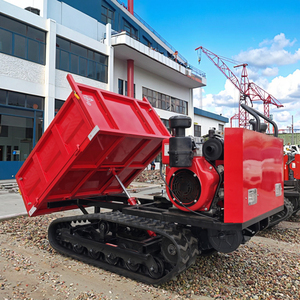 Mini-dumper sur chenilles de 1,5 tonne de qualité supérieure, avec moteur à engrenages à chenilles, pour usage agricole, doté d'un moment de charge élevé, garantie 1 an - Product Image 1