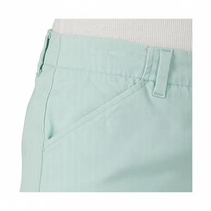 2025 haute qualité confortable respirant uni teint taille haute 100% coton jean Shorts pour femmes Pakistan fait contraste de couleur - Product Image 1