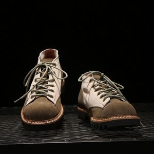 High-Quality Genuine Leather Premium <b>Boots</b> for Men Stylish&Wear-Resistant Suede Casual&Retro <b>Spring</b> Breathable Soft-Soled Shoes - Product Image 4