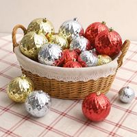 Weihnachtskugeln Große Größe 20-30cm 3D Diamantgitter Spiegelglanz-Kugeln für Weihnachtsbaum Einkaufszentrum Deckendekoration