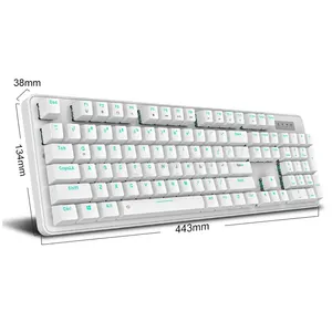 Great Factory Máy Tính Xách Tay Trực Tiếp Không Dây Bt Có Dây Chế Độ Kép LED Teclado Clavier Bàn Phím Cơ Chơi Game Văn Phòng - Product Image 1