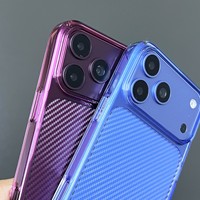 Coque de téléphone antichoc, étanche et anti-chute en fibre de carbone pour iPhone 18, 17, 16 – Modèle PC Fashion