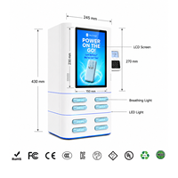 Borne de recharge intelligente innovante 2025 pour la location de batteries externes avec charge rapide PD pour accessoires mobiles