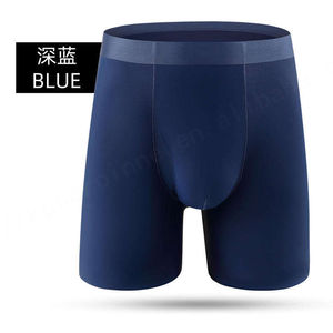 Nouveau design de sous-vêtements personnalisés pour hommes, boxers jaunes en coton doux de haute qualité en tissu tricoté respirant à taille moyenne - Product Image 6