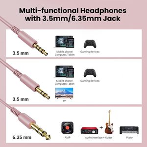 Auriculares Inalámbricos Oneodio Fusion A70, Batería de 650 mAh, Diseño Estéreo para DJ, Interfaz Tipo C V5.2, Monitores para Teléfono - Product Image 5