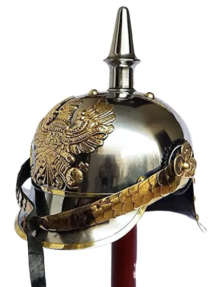 <span class=keywords><strong>Alemán</strong></span> prusiano Pickelhaube pinchos de la Primera Guerra Mundial armadura casco de vestir oficial casco
