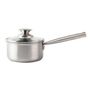 Hot Sell New Design Non-stick <b>Pan</b> Cookware <b>Set</b> 3-Ply Stainless Steel Sauce <b>Pan</b> with Lid - Product Image 1