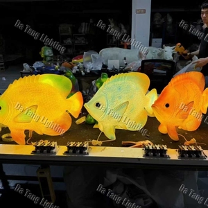 Sculptures lumineuses de poissons tropicaux pour parcs aquatiques, aquariums, centres de villégiature, centres commerciaux et expositions sur le thème de l'océan - Product Image 4