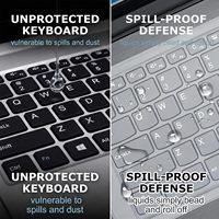 Film de protection universel en silicone pour clavier d'ordinateur portable et de bureau, 13-14 15-16 pouces, anti-poussière