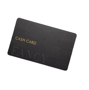 Carte de visite mate de couleur noire avec logo personnalisé - Product Image 1