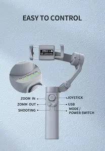 F5 ручной трехосевой стабилизатор для отслеживания лица анти-встряхивание складной карман для телефона подвес Автоматический складной фотостабилизатор