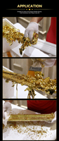 Jinzi Fourniture Professionnelle Flocons de Feuille d'Or Feuilles de Feuille d'Or pour l'Artisanat Statue de Bouddha Déco