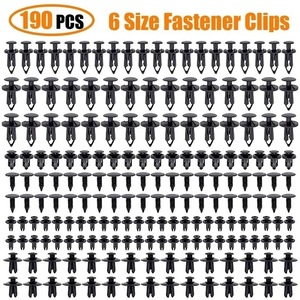 Car Clips 190Pcs 6 Sizes Plastic <b>Fasteners</b> Rivets Bumper Mudguard Fixing General Purpose Repair Replacement - Product Image 3