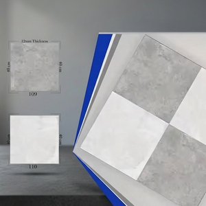 กระเบื้องปูพื้นพอร์ซเลนดิจิตอลเคลือบผิวแบบชนบท ขนาด 16x16 นิ้ว (40x40 ซม.) หนา 9 มม. สำหรับพื้นที่จอดรถ ทนทานต่อการใช้งานกลางแจ้ง - Product Image 1