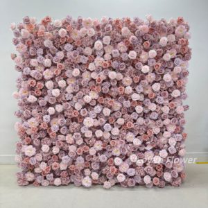 Floral Supplies Baby Shower Decoration Wedding Silk Rose Blush Pink Flower Backdrop Flower Wall 8x8 ft <strong>Back</strong> <strong>Drops</strong> for Events - Product Image 4