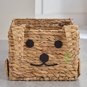 OEM Eco-Friendly Rattan Clothing Organizer <b>Basket</b> for Beverage Use Bohemian Style Flexible Design 1-3L Capacity for Kids' Room - Product Image 5