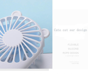 Office Air Cooling Battery Charge Usb Rechargeable Handheld Min Pocketi Fan High Quality Portable Travel Box <b>Plastic</b> Abs 5V 3W - Product Image 4