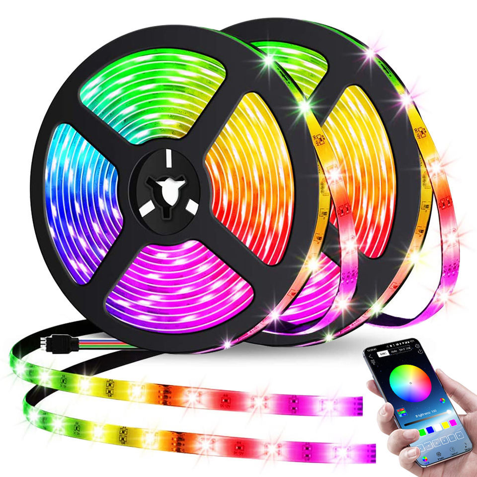 USB 5V RGB LED Grow Light Strip Light Strings with CE RoHS Certification 2-Year Warranty Switch & Remote Control 2835 SMD LEDs