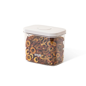 Dispensador de Cereales de Plástico Rectangular Moderno, Libre de BPA, Transparente, para Almacenamiento de Alimentos Secos en la Cocina, con Tapa Hermética para Conservación - Product Image 1