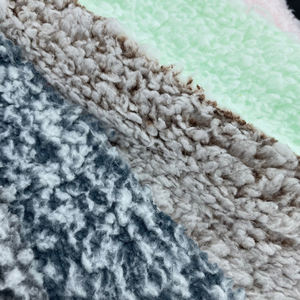 Tissu en polaire bouclé à bulles de particules, 100% polyester, couleur délavée, pour vêtements pour femmes - Product Image 3