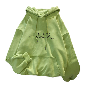 Sweat à capuche en velours grande taille pour femme, vente en gros ODM, automne-hiver, chemisier pour couple, coupe ample, tenue d'école <span class=keywords><strong>de</strong></span> beauté - Product Image 3