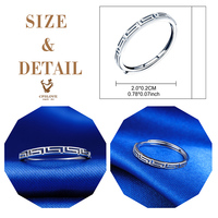 Vente en gros de bagues anciennes en argent sterling 925, nouveau design, bague labyrinthe pour femmes, matériau principal en platine plaqué rhodium pour fête de mariage