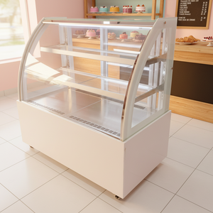 <span class=keywords><strong>Vitrine</strong></span> réfrigérée pour gâteaux à température unique avec porte coulissante arrière et éclairage LED - Product Image 2