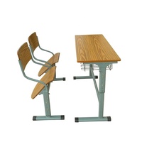 Haute qualité étudiant 3 sièges meubles en bois étudiant bureau et chaise Table banc pour projet d'école indienne