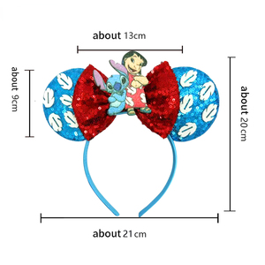 2025 Mới Phim Hoạt Hình Chuột Tai <span class=keywords><strong>Headbands</strong></span> Cô Gái Trẻ Em Bow Hairband Cho Cosplay Và Kỳ Nghỉ Halloween Tai Tốt Nhất Bao giờ <span class=keywords><strong>Headbands</strong></span> - Product Image 2