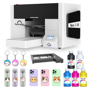 Impresora UV Pequeña Rainbow A3 para Pegatinas de Lego, Metal, Pelotas de <span class=keywords><strong>Golf</strong></span>, Piedra, Cuero, Acrílico, Plástico, Impresora UV Plana A3 de Shenzhen - Product Image 1