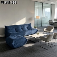 Canapé modulaire rétro en velours côtelé Caterpillar Togo, adapté aux animaux domestiques, lavable, taille personnalisée pour café, salon ou espace de détente