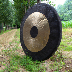 Meilleures ventes : Gong chinois artisanal de 32 pouces (80 cm) <span class=keywords><strong>Tam</strong></span> Chau pour la guérison sonore, <span class=keywords><strong>instrument</strong></span> de <span class=keywords><strong>percussion</strong></span> - Product Image 4