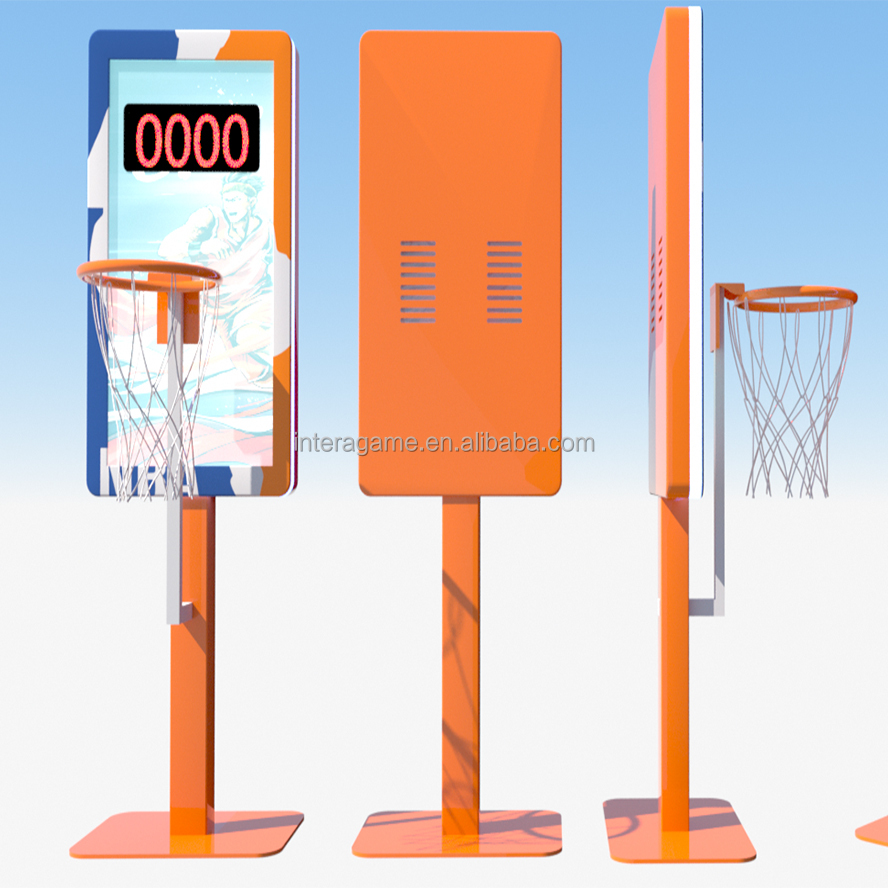 Interactive Basketball Arcade Game Machine Basketball Equipment with Real Time Digital Scoring System