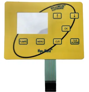 Custom 7 tasti Poly Dome rilievo membrana interruttore industriale tastiera