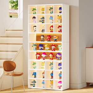 Vitrina de Madera para Exhibición, Organizador con Estantes para Figuras <span class=keywords><strong>Funko</strong></span> Mini <span class=keywords><strong>Pop</strong></span> y Juguetes de Acción, Mueble para Sala de Estar - Product Image 3
