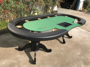 Tùy Chỉnh Hiện Đại Sang Trọng 10 Người Chơi 2.4M Poker Bảng Chuyên Nghiệp Blackjack Texas Hold'em Sòng Bạc Bảng Với Đèn LED Và Ghế - Product Image 5