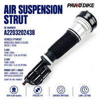 Amortisseur de suspension pneumatique avant OE A2203202438 pour Mercedes Benz W220 S280 S320 – Pièce de rechange d'atelier en stock