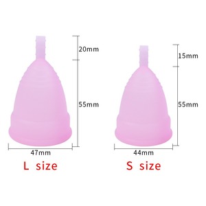 Coupe menstruelle réutilisable Coupes menstruelles en silicone de qualité supérieure, tampon et tampon Alternative Coupes menstruelles faciles à nettoyer - Product Image 5
