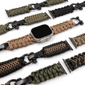 Bracelet de montre en paracorde tressé Baiyuheng, directement de l'usine, pour le sport en plein air, étanche, pour hommes, camping, randonnée - Product Image 5