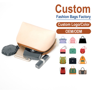 Women's Handy Genuine Leather Makeup <b>Bags</b> Cosmetic <b>Wash</b> <b>Bag</b> Custom <b>Large</b> Capacity Travel Cosmetic <b>Bag</b> Storage Makeup <b>Bag</b> - Product Image 2