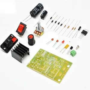 Módulo de fuente de alimentación LM317, Kits de bricolaje, reductor, voltaje ajustable de CA/CC