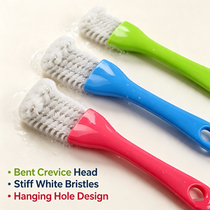 Brosse de nettoyage pour barbecue en acier inoxydable, brosse de cuisine anti-rayures avec poignée pour cuisinière, évier et ustensiles de cuisson - Product Image 3