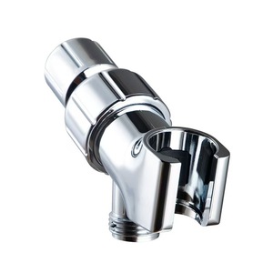 Soporte para Ducha de Mano en Forma de L, Ajustable, de Cobre, para Montar en la Pared, con Acabado Electrochapado, Diseño Contemporáneo - Product Image 1